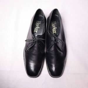 Barker Black Leather Derby Dress Shoes UK 7 / US 8 Made in England